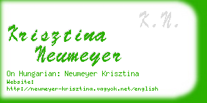 krisztina neumeyer business card